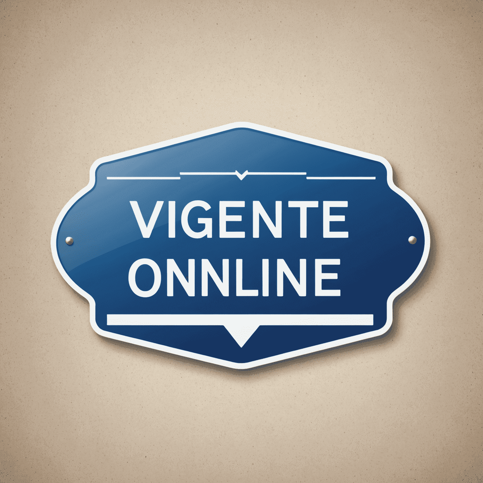 Vignette-online Logo: Ein stilisiertes Autobahnschild mit dem Text 'Vignette-online' in Highway Blue