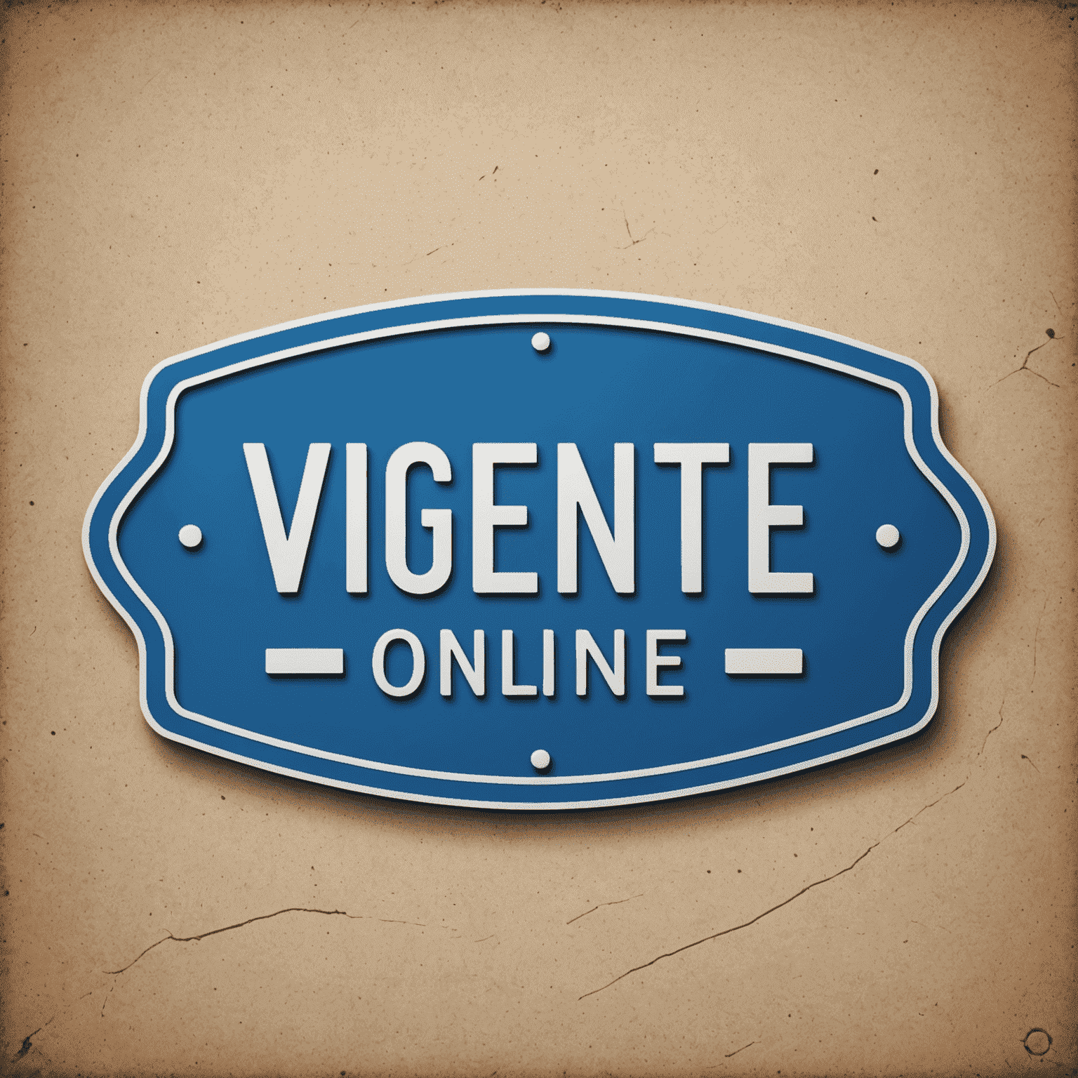Vignette-online Logo: Ein stilisiertes Autobahnschild mit dem Text 'Vignette-online' in Highway Blue