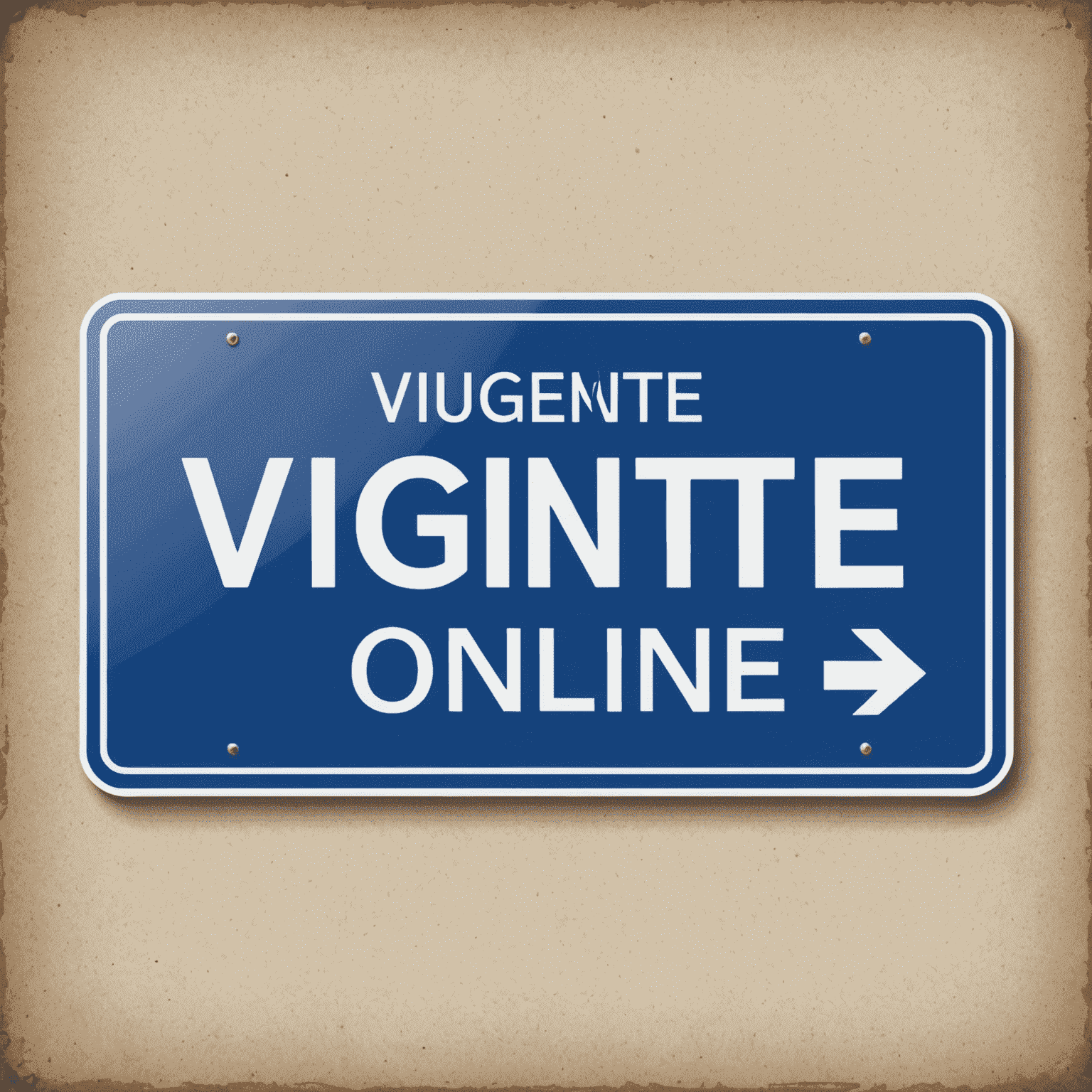 Vignette-online Logo: Ein stilisiertes Autobahnschild mit dem Text 'Vignette-online' in Highway Blue